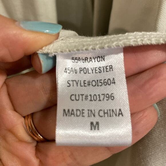 Fore Khaki Belted Lightweight Trench Coat Sz M - Picture 9 of 16